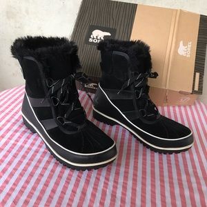 Sorel Tivoli II Black Winter Boots with Box Sz 9.5